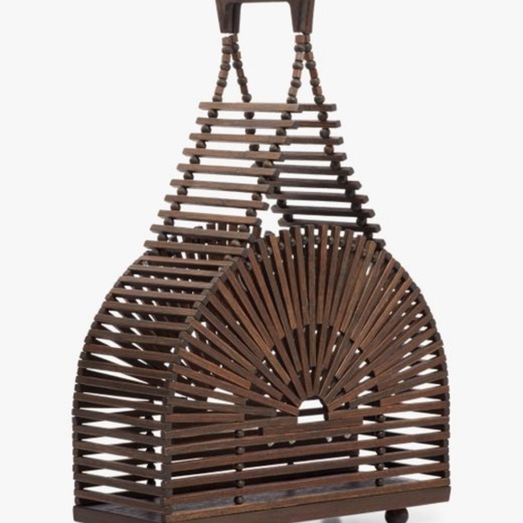 cult gaia Handbags - NWOT Cult Gaia Cupola Mini Teak Tote